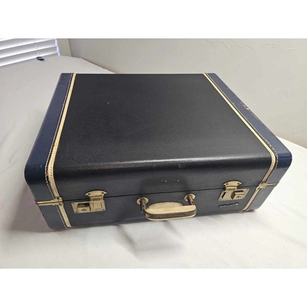 Rare White Star vintage suitcase‎ Mechanism Inside 1950s Good Condition